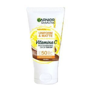 Protetor Hidratante Facial Garnier Uniform & Matte Vitamina C Fps 50