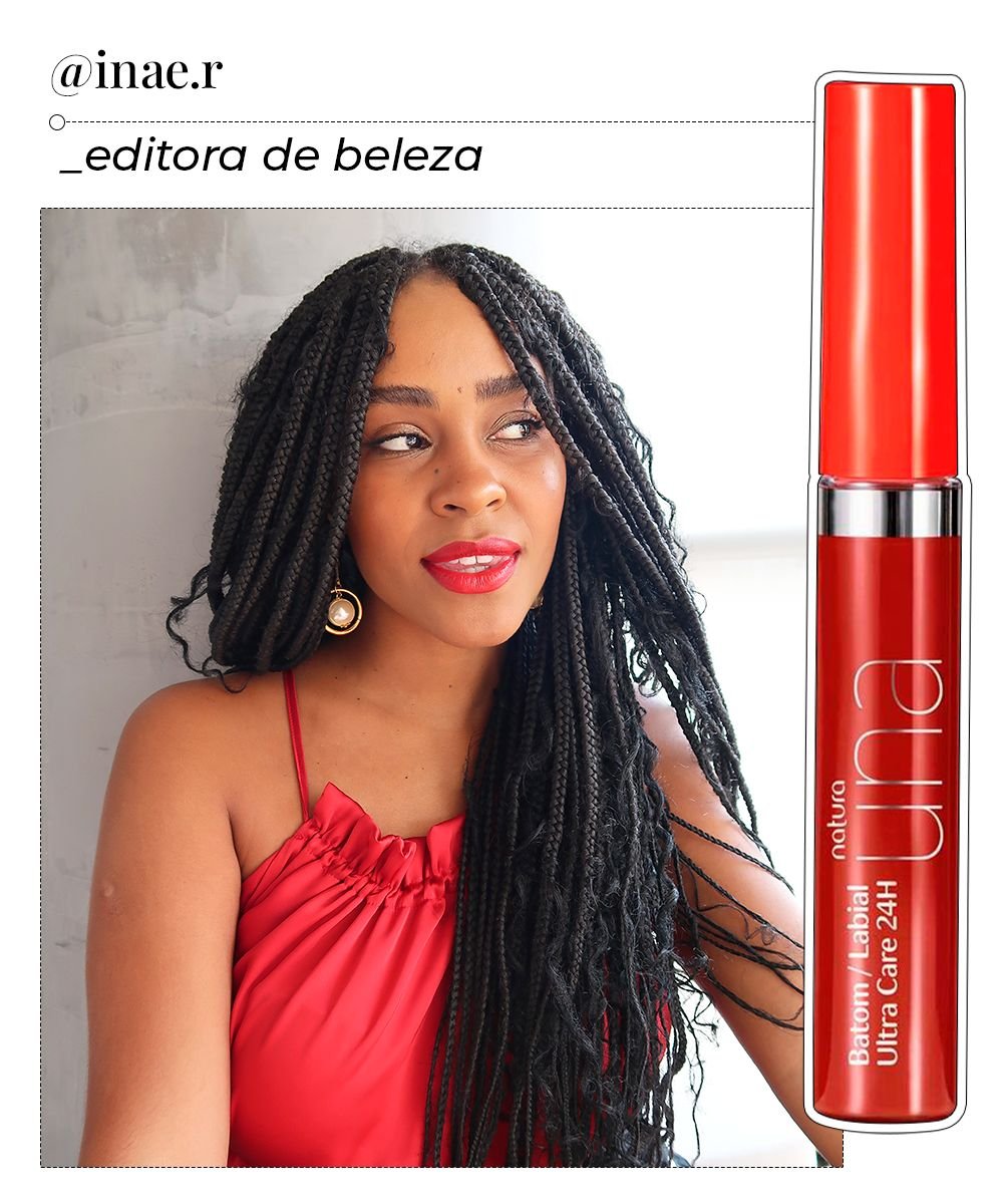 Inaê Ribeiro  - batom vermelho_natura_maquiagem  - Batom vermelho  - Batom vermelho  - Batom vermelho  - https://stealthelook.com.br