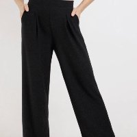 Calça Wide Leg Lurex Autentique Feminina Preto