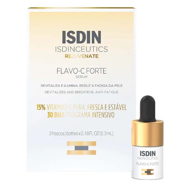 Isdin Flavo-C Forte  - vitamina-c - protetor solar isdin - outono - brasil - https://stealthelook.com.br