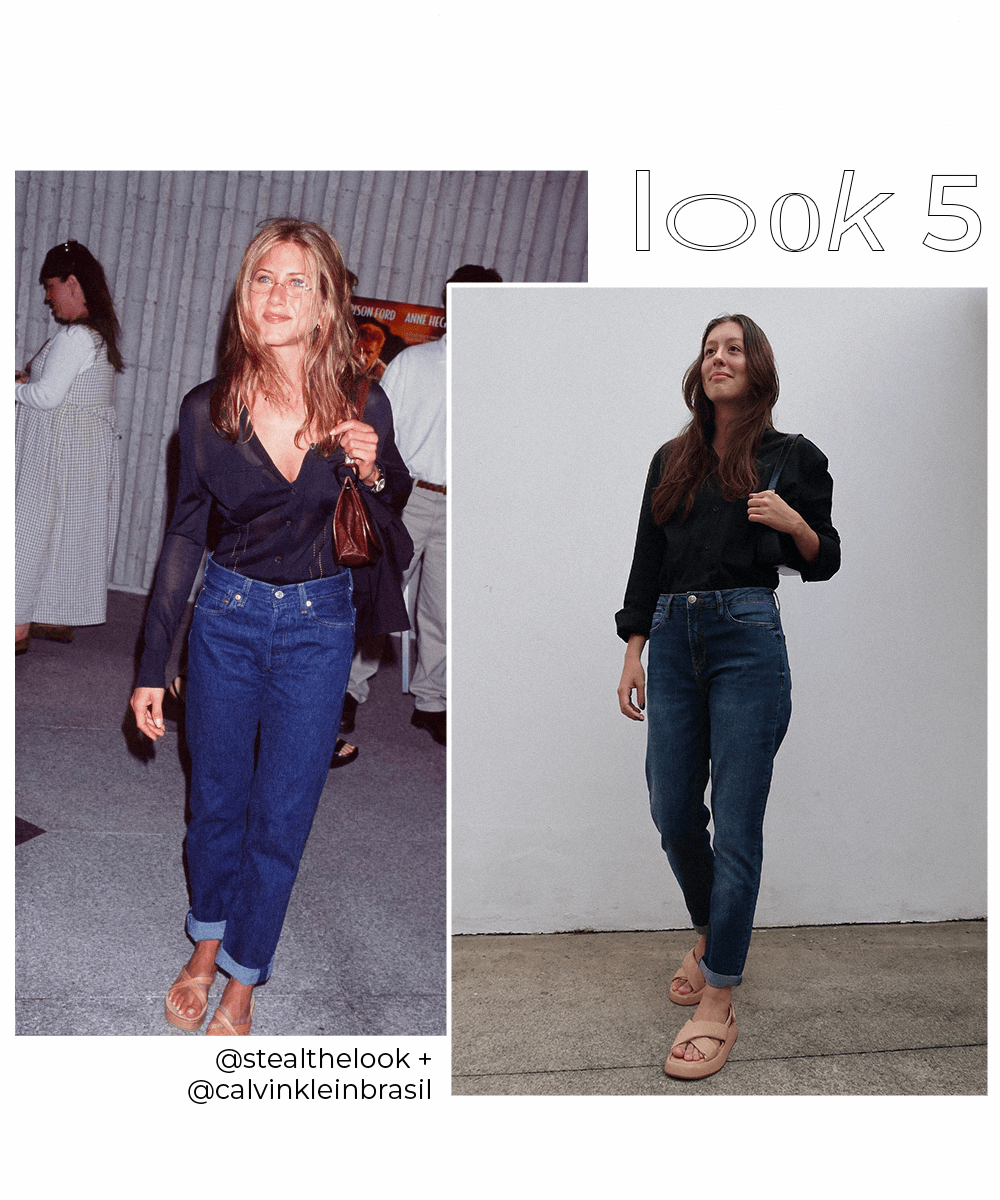 Jennifer Aniston - tendências - looks com jeans - fashion - Ana Hoffert - https://stealthelook.com.br