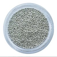 Pedraria Caviar Metal Decoração Unhas 10 Gramas