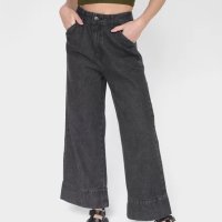 Calça Jeans Hering Cintura Alta Feminina - Preto