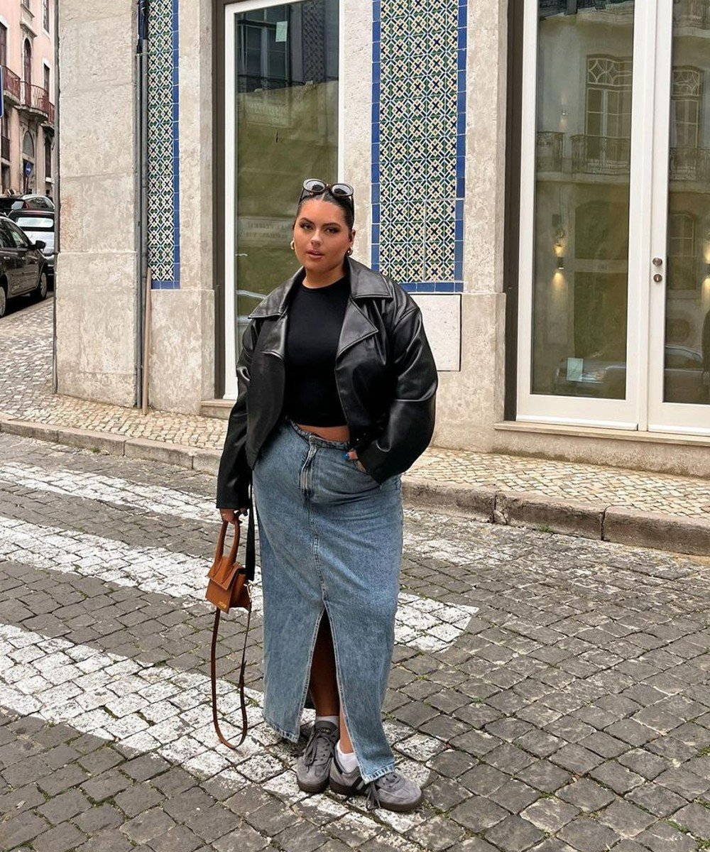 Freya Broni - saia-midi-jeans - looks para o numanice - outono - brasil - https://stealthelook.com.br