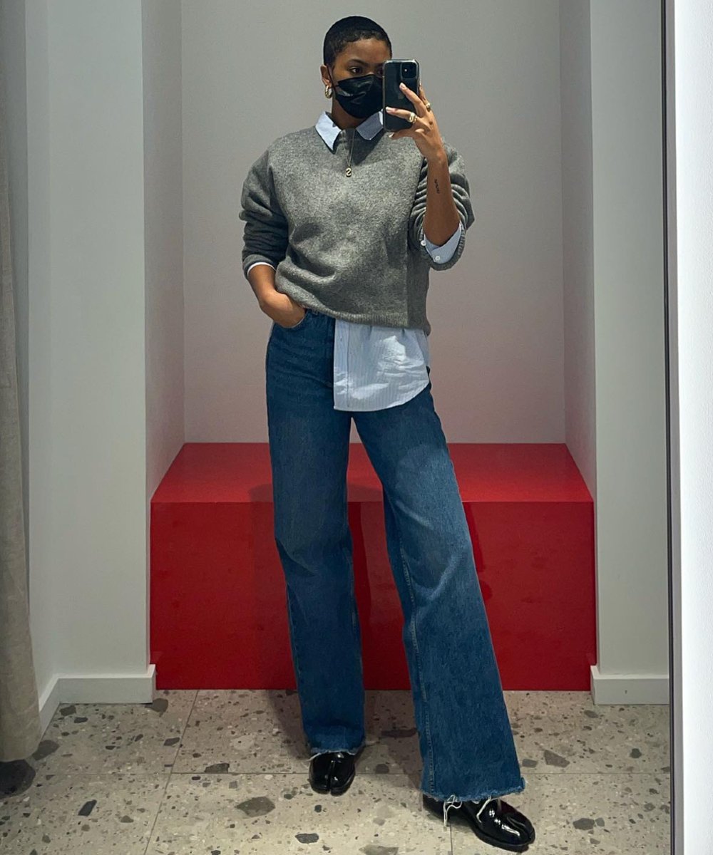 samantha elise - calça jeans sueter  - looks com jeans - outono - street style - https://stealthelook.com.br