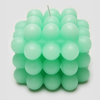 Vela aromática abstrata bubbles verde