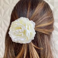 Grinalda Arranjo Flor de Cabelo Branca para Noivas Casamento
