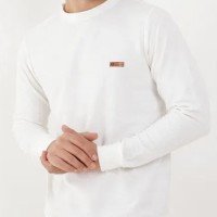 Camiseta Manga Longa Masculina Branco