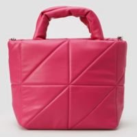 Bolsa puffer de mão com alça removível rosa | Accessori by Riachuelo