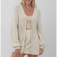 Cardigan feminino alongado tricot bege | Pool by Riachuelo