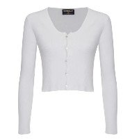 Blusa feminina em tricot branco