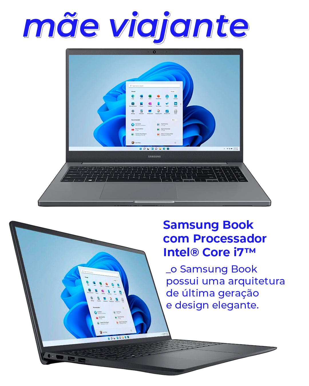 Samsung Book com Processador Intel® Core i7™ - Notebook - Dia das mães - Notebook - Notebook - https://stealthelook.com.br