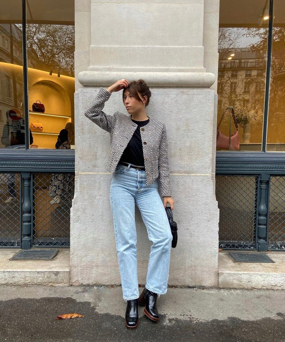 perrine jusy - calça jeans cenoura - modelo de calça jeans - outono - street style - https://stealthelook.com.br