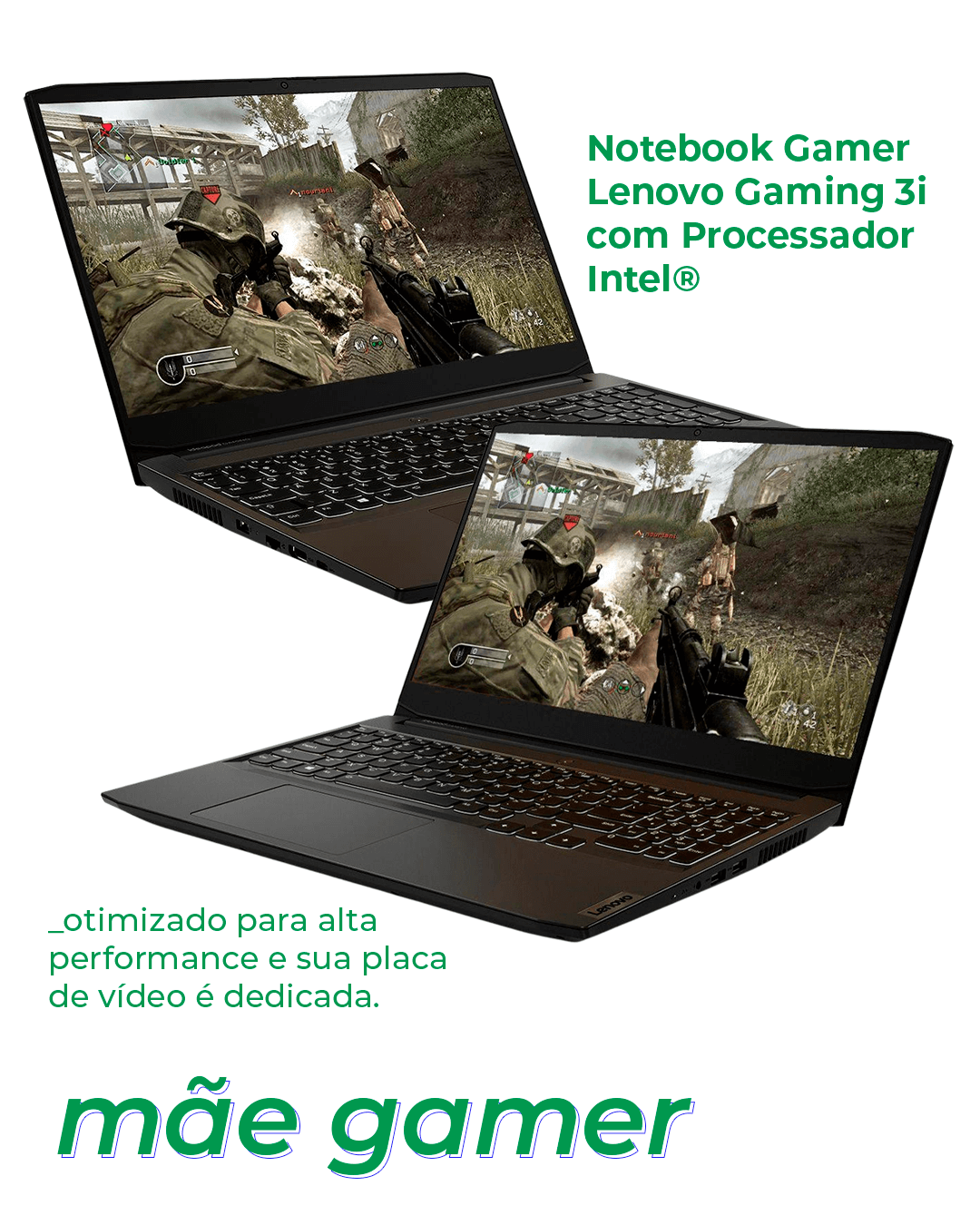 Notebook Gamer Lenovo Gaming 3i com Processador Intel® Core™ i5 - Notebook - Dia das mães - Notebook - Dia das mães - https://stealthelook.com.br