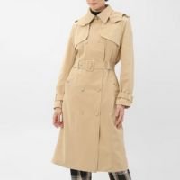 Trench coat feminino com capuz Framed bege | Gallerist para Riachuelo