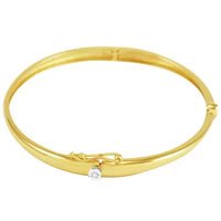Bracelete em Ouro 18K Ponto de Luz com Diamante - AU3806 - Black30