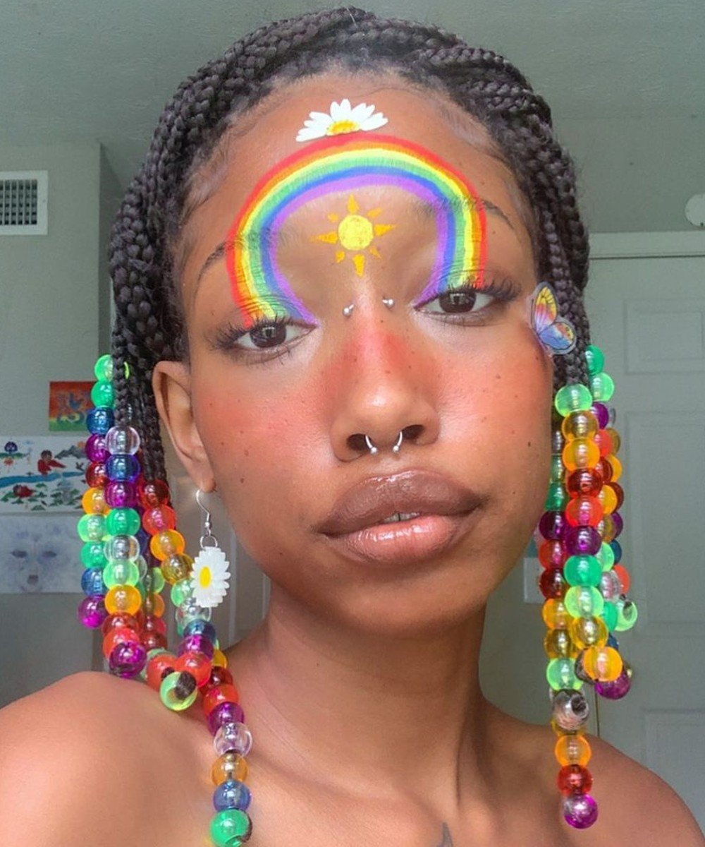 @blackbirdkhai - maquiagem-colorida - parada do Orgulho LGBT - outono - brasil - https://stealthelook.com.br