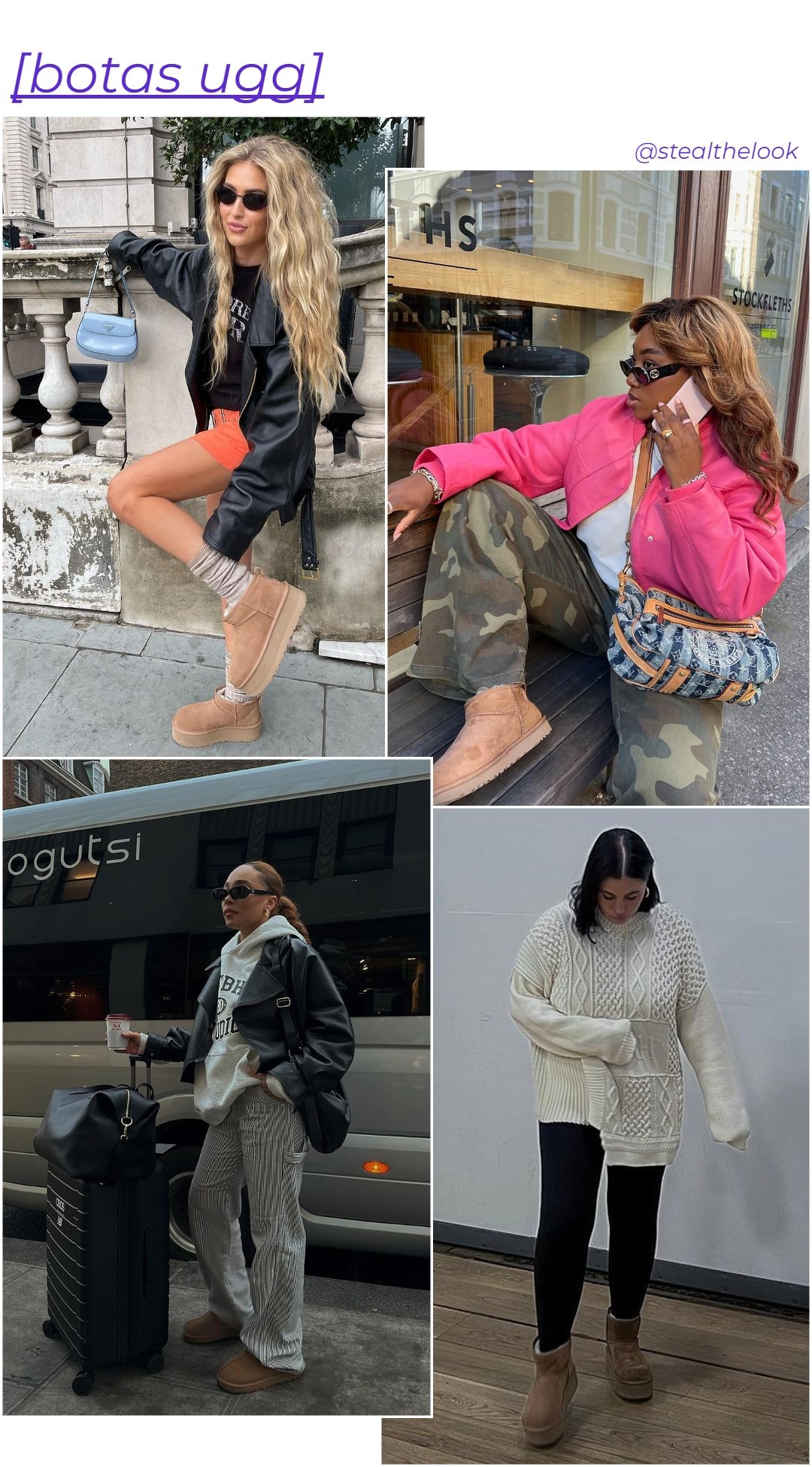 Emili Sindlev - minissaia laranja, sapato ugg e blusa preta cropped - sapatos tendência - outono - mulher loira em pé na rua - https://stealthelook.com.br