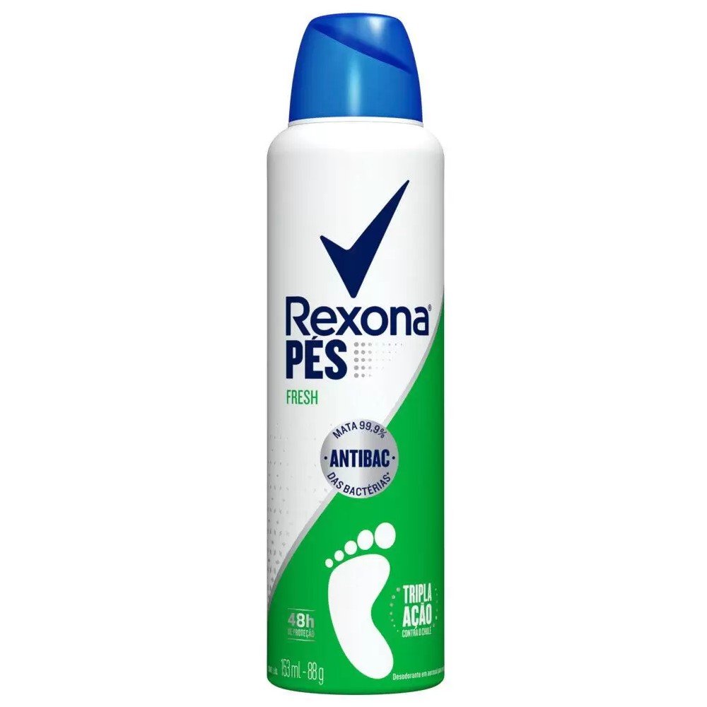 Desodorante para os Pés Rexona Fresh Antibac Tripla Ação Aerosol 153ml