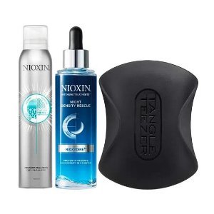 Nioxin + Tangle Teezer Anti- Queda Capilar Kit Shampoo + Leave-In + Escova