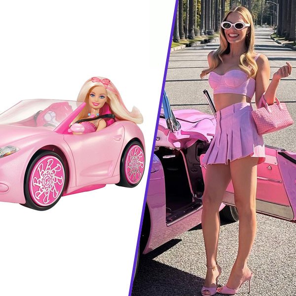 Margot Robbie usa looks inspirados em roupas da Barbie em turnê