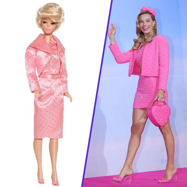 Margot Robbie usa looks inspirados em roupas da Barbie em turnê