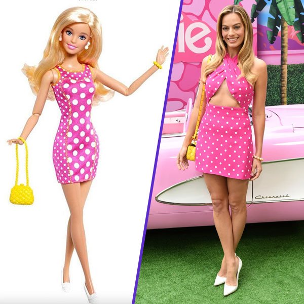 Boneca Barbie gravida vestido rosa