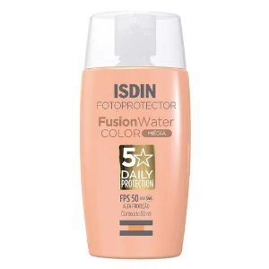 Protetor Solar Facial  Isdin Fusion Water 5 Stars Color Fps50