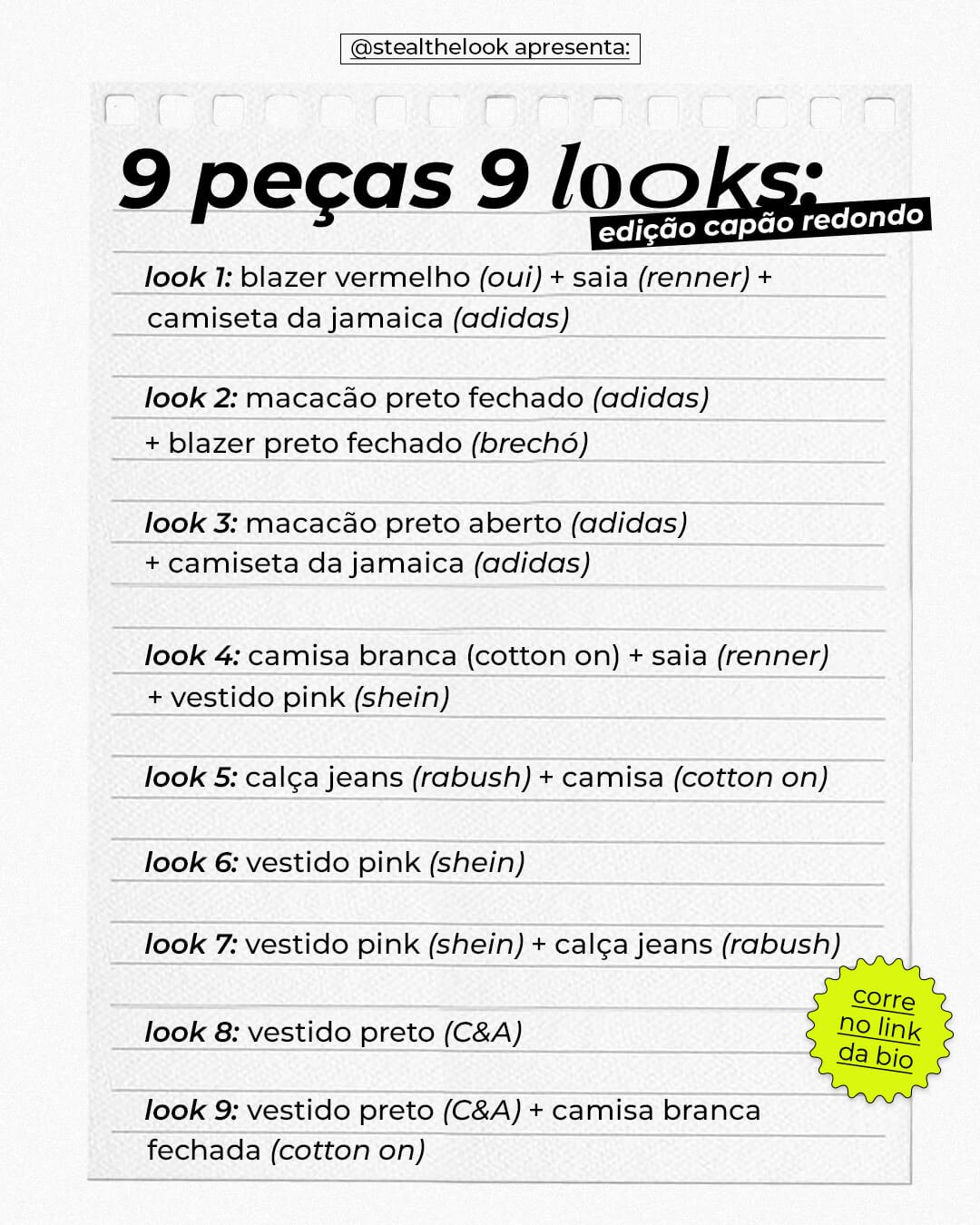 Mayra Souza - 9 peças, 9 looks - 9 peças, 9 looks - 9 peças, 9 looks - 9 peças, 9 looks - https://stealthelook.com.br