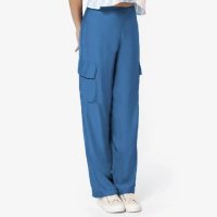 Calça Feminina Pantalona Cargo - Azul