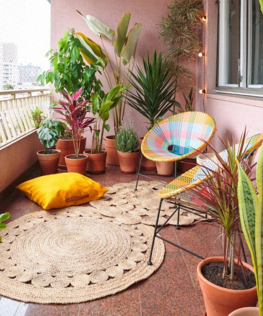 Decoração com plantas - vasos de plantas - decoração de varanda - casa - varanda - https://stealthelook.com.br