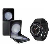 Smartphone Samsung Galaxy Z Flip5 512GB Cinza + Smartwatch Galaxy Watch6 Classic LTE 43mm Preto