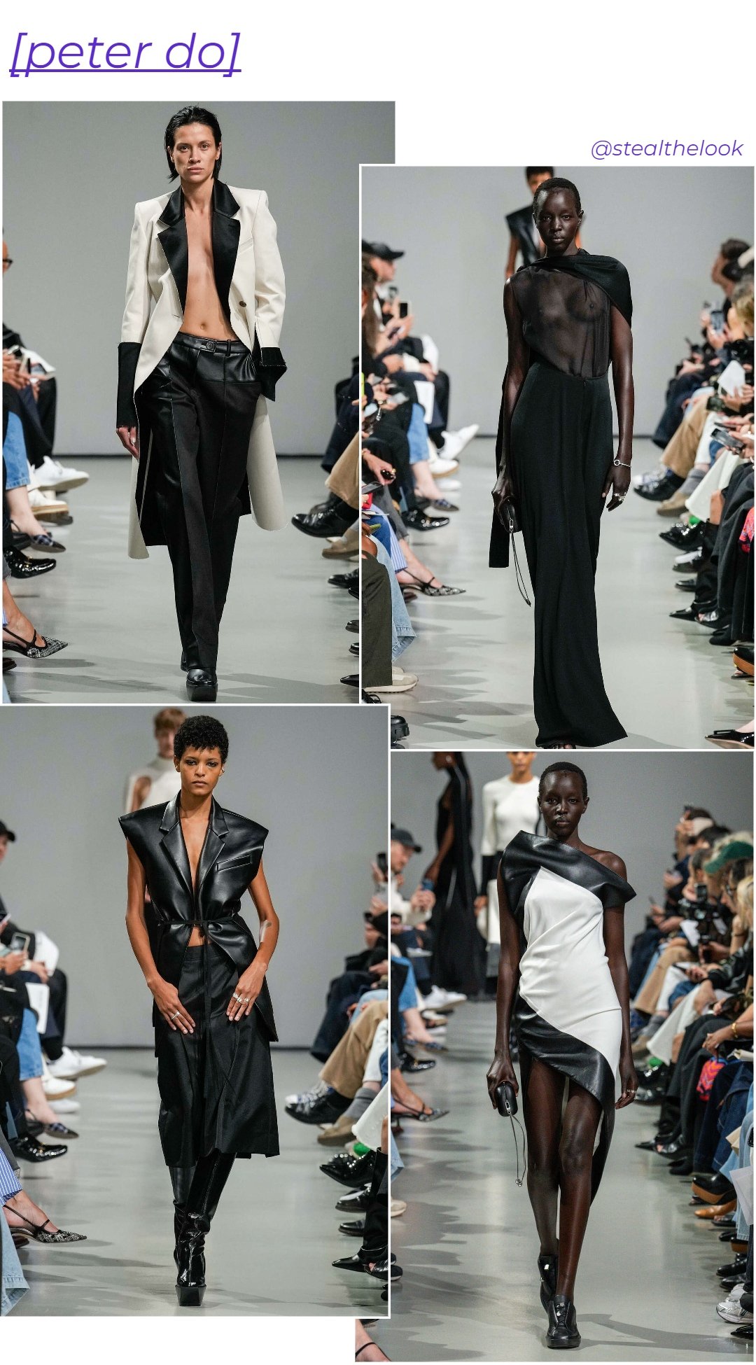 Peter Do - roupas diversas - Paris Fashion Week - verão - colagem de imagens - https://stealthelook.com.br