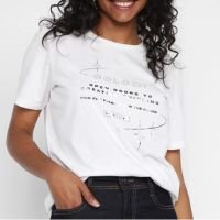 Camiseta Colcci Creative Thinking Feminina - Off White