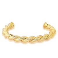 Bracelete Corda Retorcida Dourado Ania Store Ártemis Banhado a Ouro Feminino - Dourado