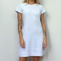 Vestido T-Shirt Camisetão Aveloz Branco-GG - Branco