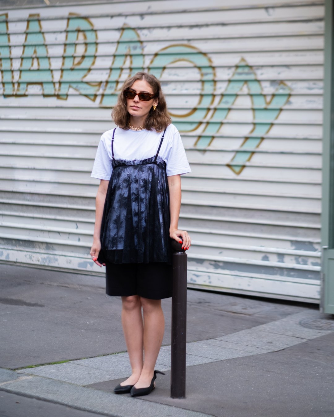 isabella aredes - sobreposição camisola de tenda - camisola de renda sobreposição - primavera verão - paris fashion week - https://stealthelook.com.br