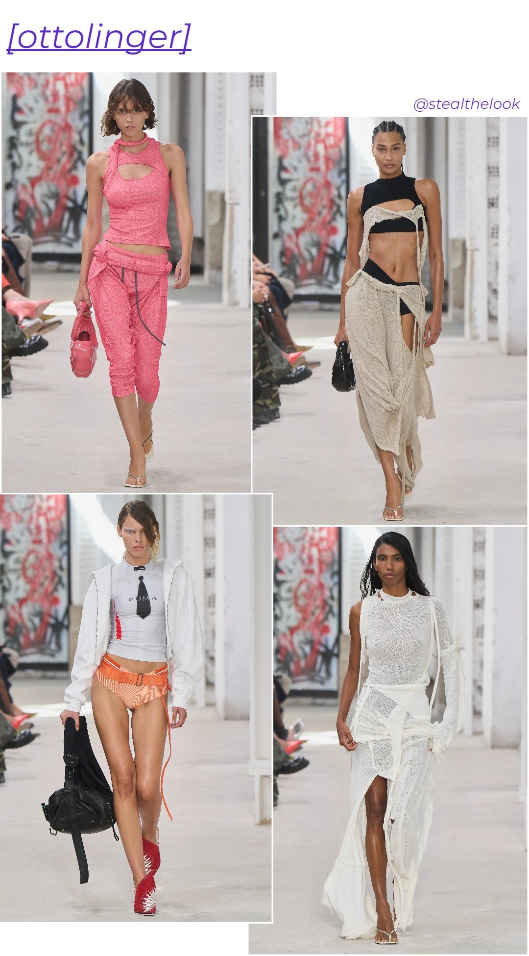 Ottolinger - roupas diversas - tendências de moda - verão - colagem de imagens - https://stealthelook.com.br