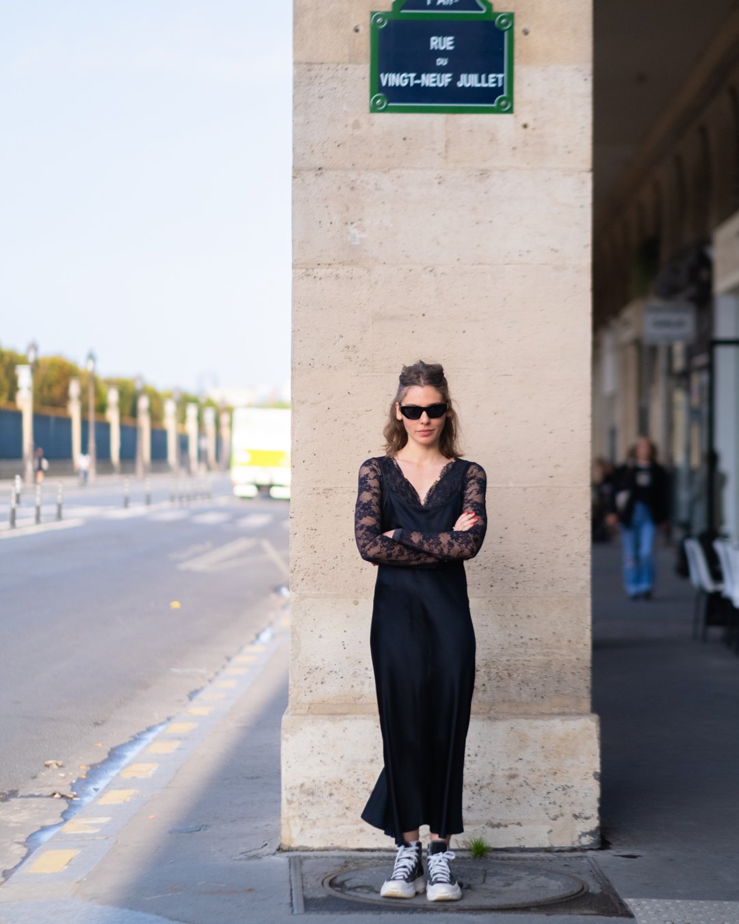 isabella aredes - slip dress e body de renda - slip dress body de renda sobreposição - primavera verão - paris fashion week - https://stealthelook.com.br