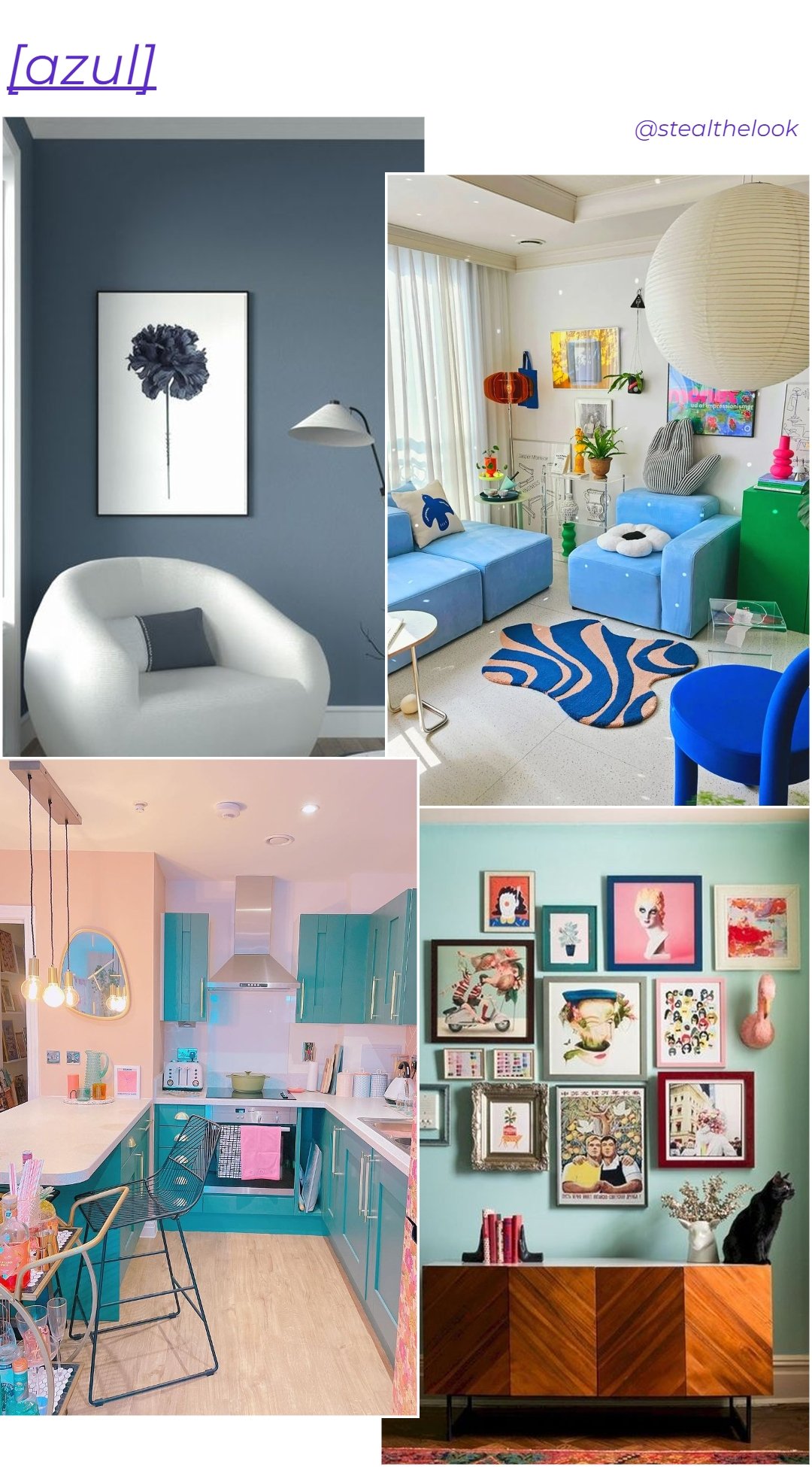 Azul - casa - tendências de cores para casa - decoração - decor - https://stealthelook.com.br