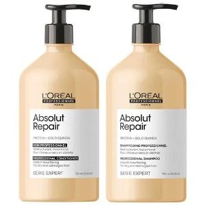 L\'oréal Professionnel Absolut Repair Gold Quinoa + Protein Kit – Shampoo + Condicionador