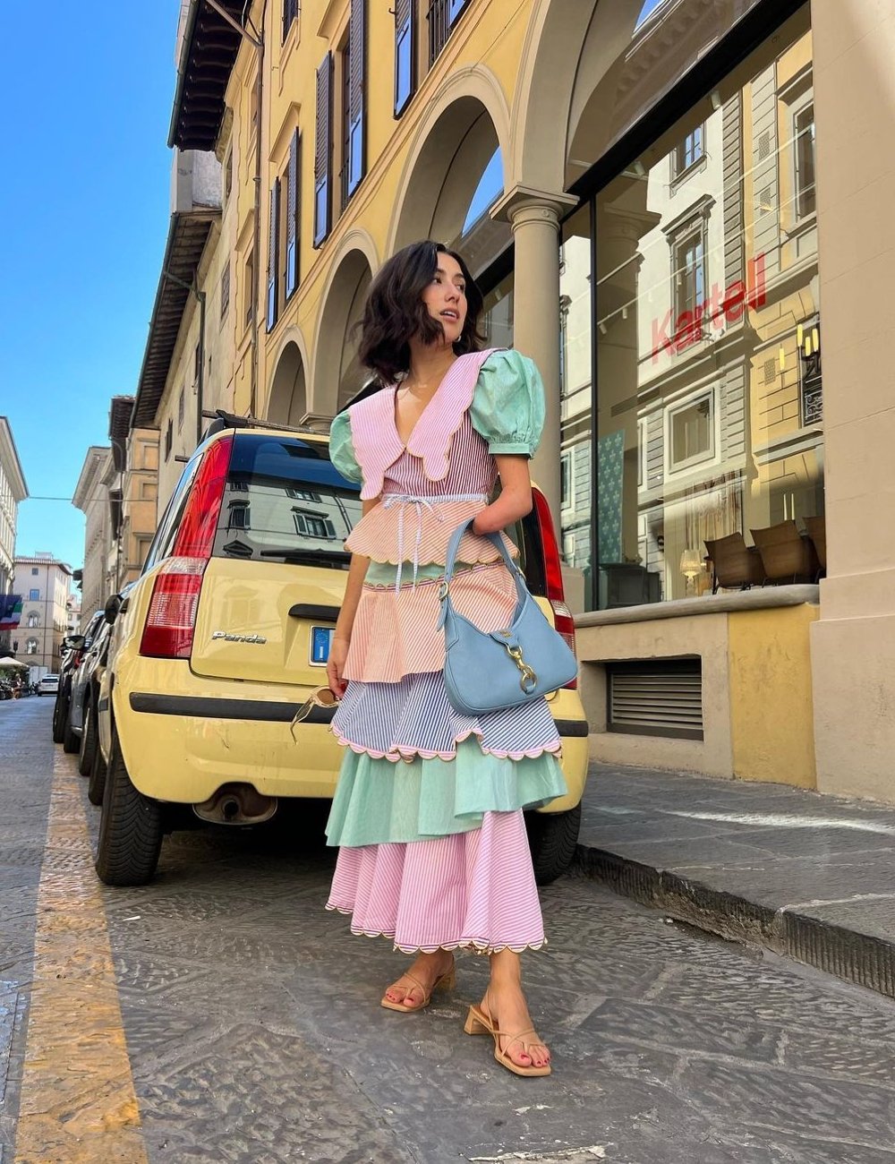 April Lockhart - vestido - listras tendência - verão  - street style - https://stealthelook.com.br