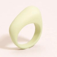 anel assimétrico verde
