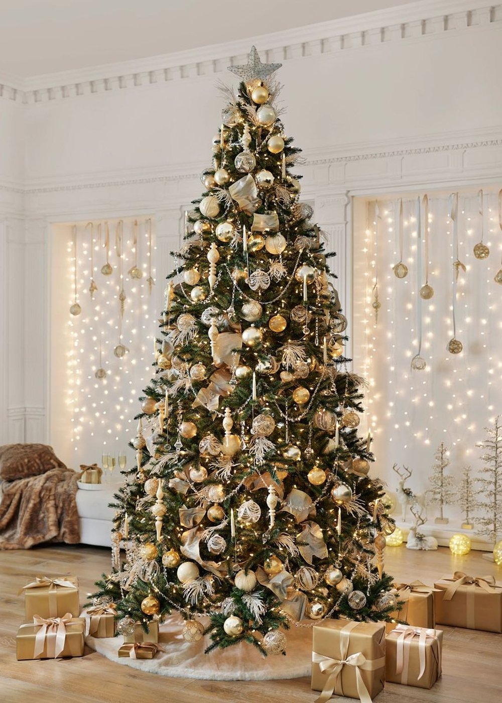 8 melhor ideia de arvore grande  árvores de natal decoradas, enfeites de  natal, ideias de decoração de natal
