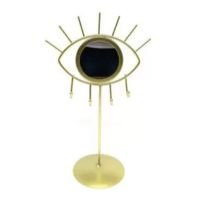 Espelho Decorativo Pendurar Jóias Objetos Olho Grego Mesa Dourado - BContinental