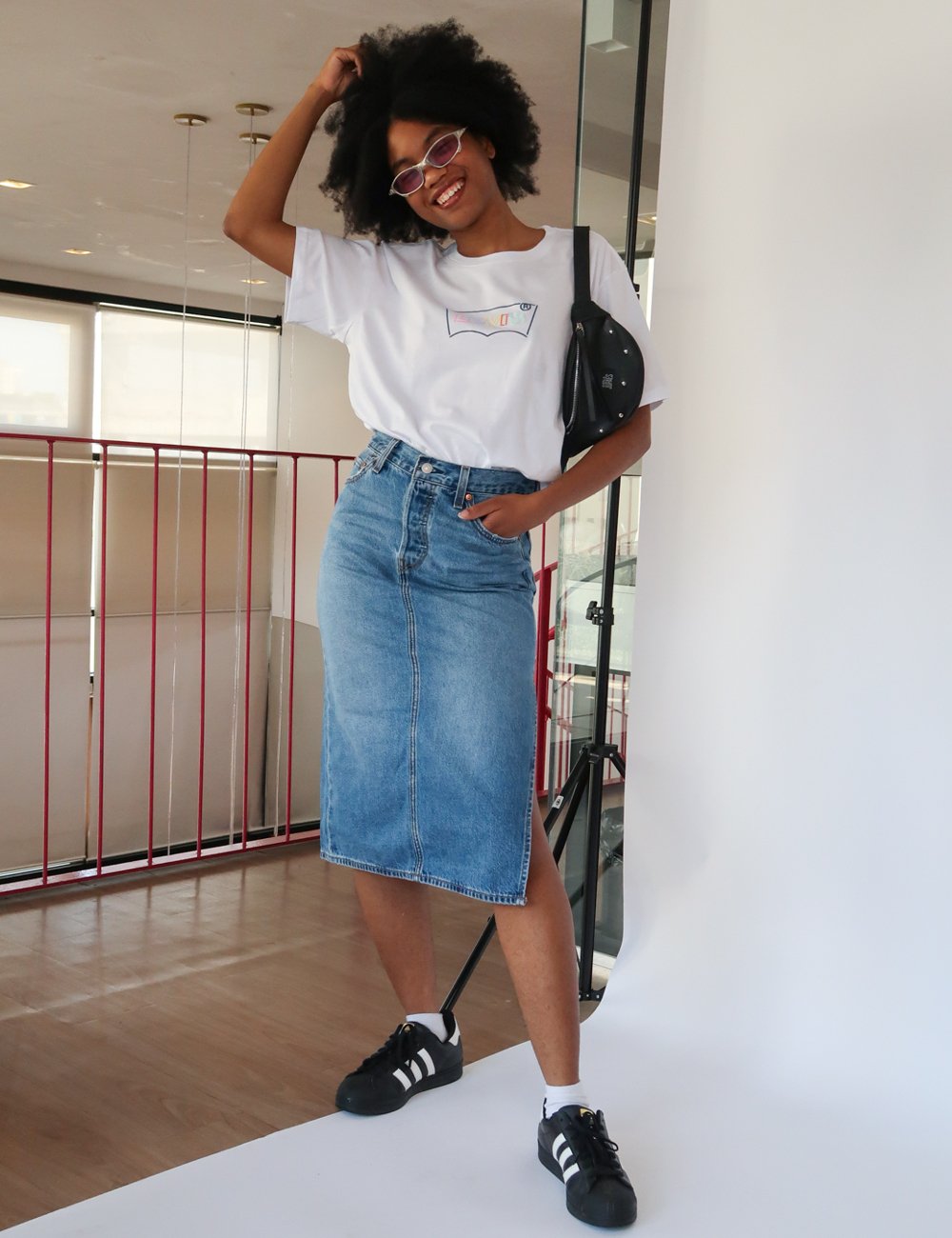 Mayra Souza - saia - looks clássicos - jeans - Levis - https://stealthelook.com.br
