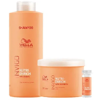 Wella Professionals Invigo Nutri-Enrich Kit - Shampoo + Máscara + Sérum Reparador
