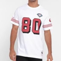 Camiseta Mitchell & Ness Raglan San Francisco 49Ers Masculina - Branco