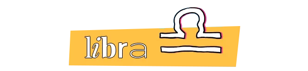 Signo de Libra - N/A - Horóscopo Semanal - verão - a foto mostra a palavra 'Libra' escrito em fundo amarelo - https://stealthelook.com.br