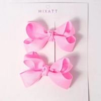 Laços de cabelo Dupla Boutique - Rosa chiclete - Mixatt